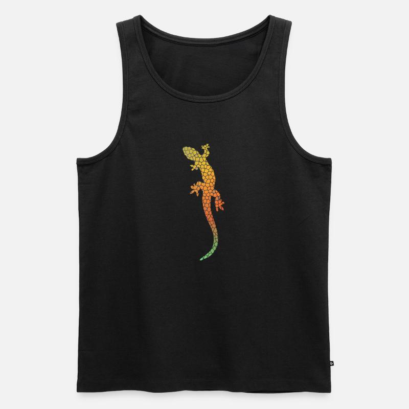 Eidechse - Männer Premium Bio Tank Top - Schwarz