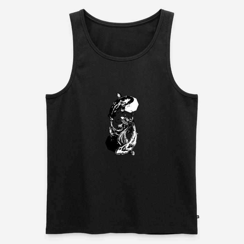 Koi - Männer Premium Bio Tank Top - Schwarz