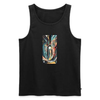 Nature Spirit - Männer Premium Bio Tank Top - Schwarz - Vorne - AI Model Male 178 light (178cm)