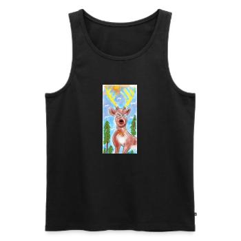 von Hirsch - Männer Premium Bio Tank Top - Schwarz - Vorne - Michal (187cm)