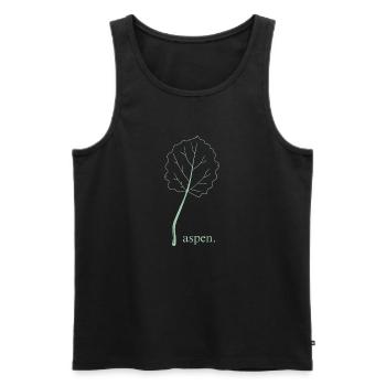 Tremble. - Débardeur bio Premium Homme - noir - Devant - AI Model Male 178 light (178cm)