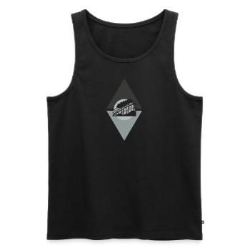 Achterbahn Maßkrug Festzelt - Männer Premium Bio Tank Top - Schwarz - Vorne - Michal (187cm)