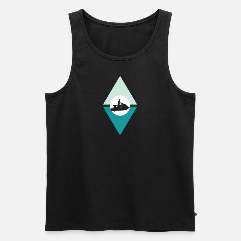 Jetski Boot Wassersport - Männer Premium Bio Tank Top - undefined