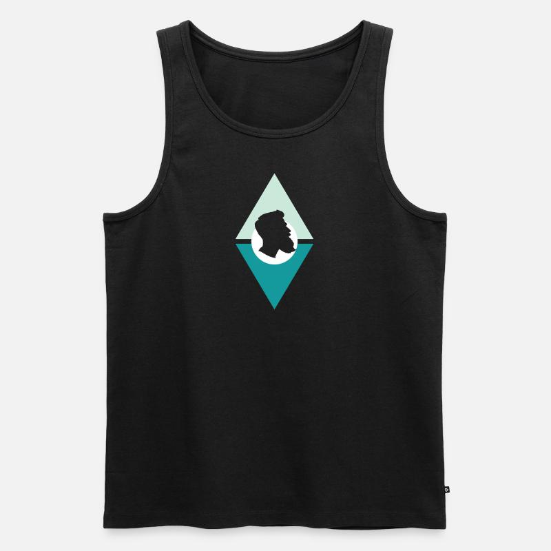 Bart Hipster Baertig - Männer Premium Bio Tank Top - undefined