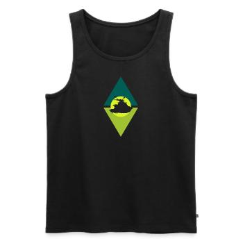 Jetski Wakeskating Jet Ski - Men's Premium Organic Tank Top - black - Front - AI Model Male 178 light (178cm)