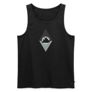 Jet ski motorboat boat boat - Men's Premium Organic Tank Top - black - Front - AI Model Male 178 light (178cm)
