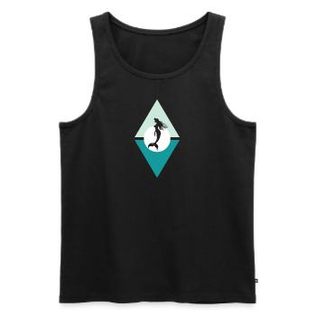 Mermaid Fin Marina - Débardeur bio Premium Homme - noir - Devant - Michal (187cm)