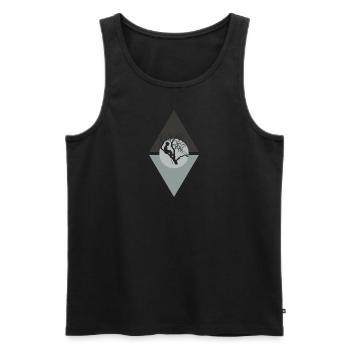 Klettern Kletterer - Männer Premium Bio Tank Top - Schwarz - Vorne - AI Model Male 178 light (178cm)