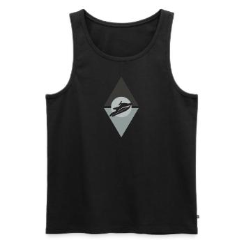 Jet Ski Boat Snowmobile - Men's Premium Organic Tank Top - black - Front - AI Model Male 178 light (178cm)