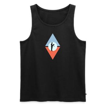 Anwalt Behandlung Richter - Männer Premium Bio Tank Top - Schwarz - Vorne - Michal (187cm)