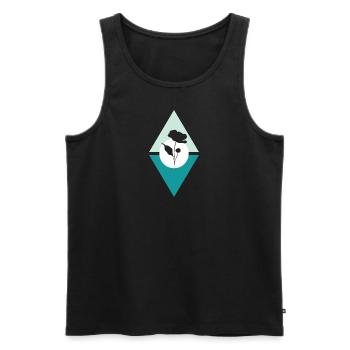 Florist Flower Power Watering Can - Men's Premium Organic Tank Top - black - Front - Michal (187cm)