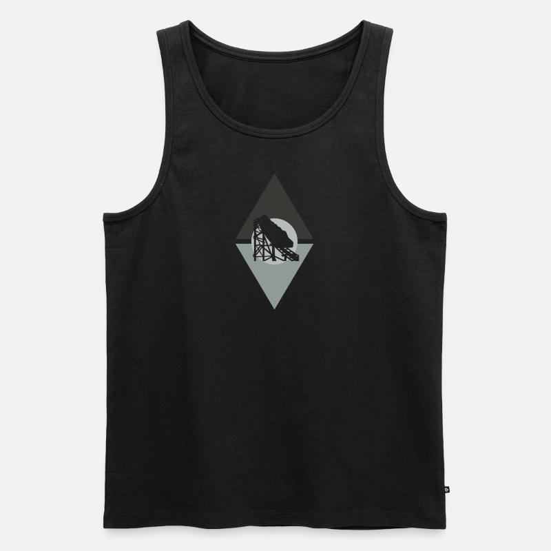 Achterbahn Lukas - Männer Premium Bio Tank Top - undefined