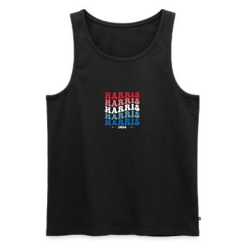 Kamala Harris 2024 For President Campaign Cute - Men's Premium Organic Tank Top - black - Front - AI Model Male 178 light (178cm)