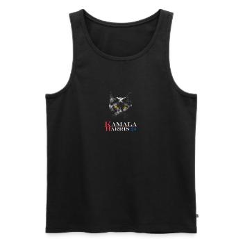 Childless Cat Ladies for Kamala - Harris - Men's Premium Organic Tank Top - black - Front - Michal (187cm)