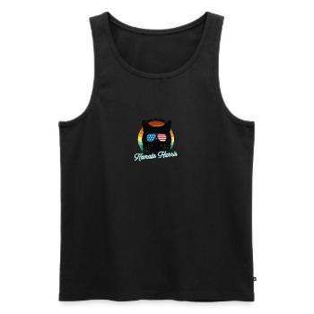 Cat Ladies pour Kamala Harris 2024 - Cat Lady pour - Débardeur bio Premium Homme - noir - Devant - Michal (187cm)