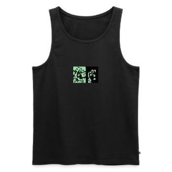 Neon Film - Männer Premium Bio Tank Top - Schwarz - Vorne - Michal (187cm)