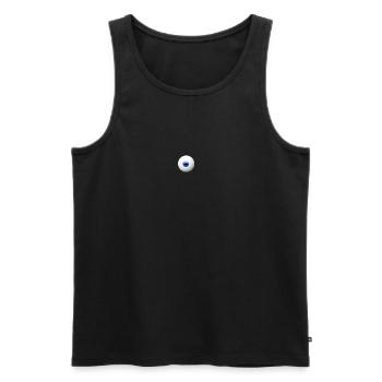 Halloween starrendes Monster Auge Augen - Männer Premium Bio Tank Top - Schwarz - Vorne - Michal (187cm)