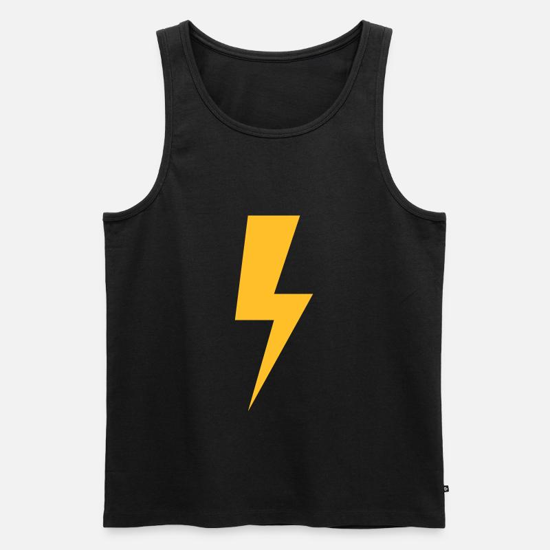 Blitz - Männer Premium Bio Tank Top - Schwarz