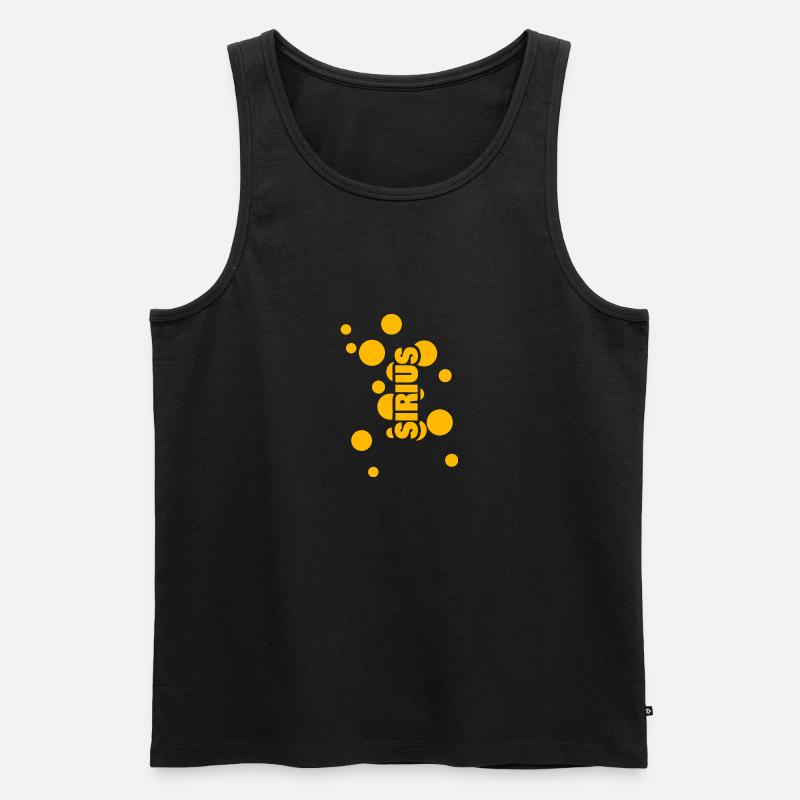 Name: Sirius - Men's Premium Organic Tank Top - black