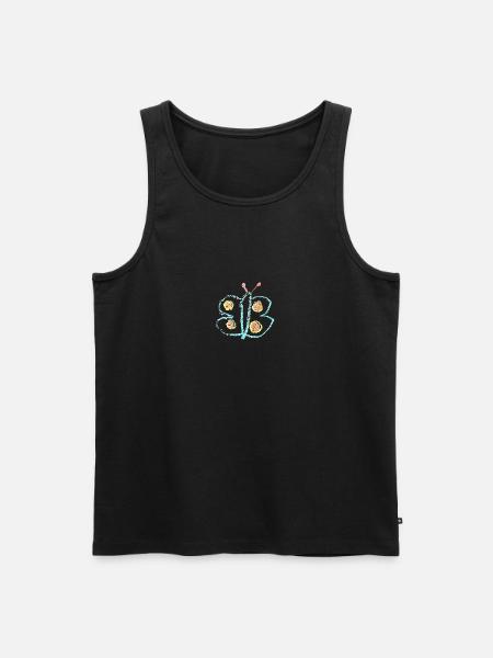 Papillon - de l'enfant peint - Débardeur bio Premium Homme - noir