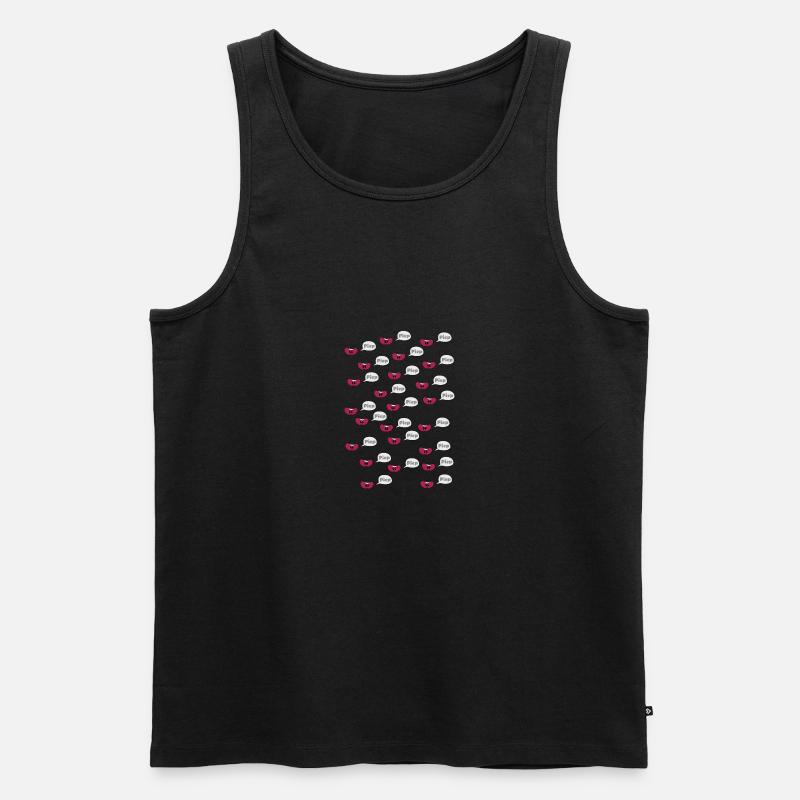 Bohnen - Männer Premium Bio Tank Top - Schwarz