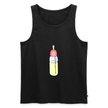 Baby bottle - Men's Premium Organic Tank Top - black - Front - Michal (187cm)