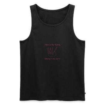 Scotland Bagpipe Bagpipe Musician - Men's Premium Organic Tank Top - black - Front - Michal (187cm)