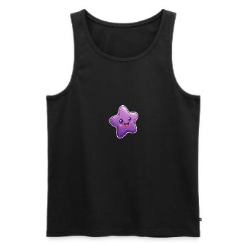 Stern - Männer Premium Bio Tank Top - Schwarz - Vorne - Michal (187cm)