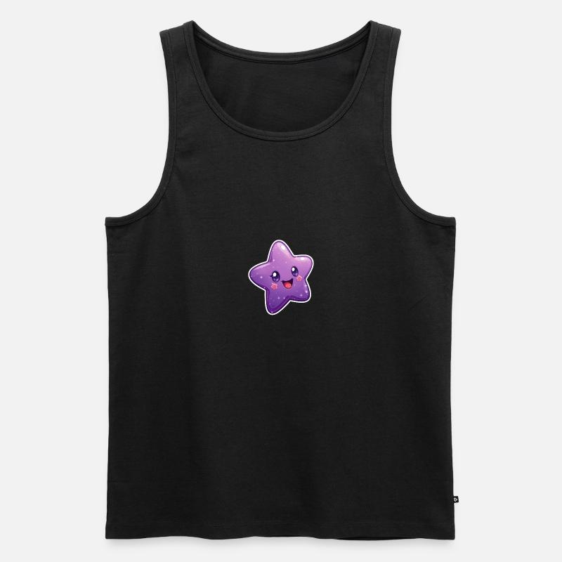 Stern - Männer Premium Bio Tank Top - Schwarz