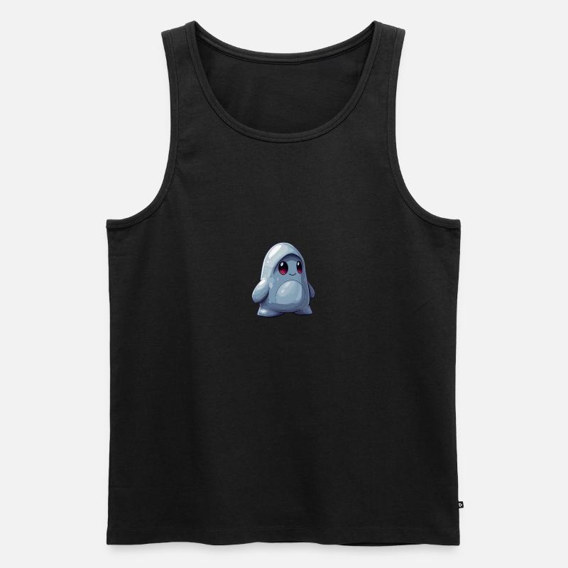Kleiner Geist - Männer Premium Bio Tank Top - Schwarz