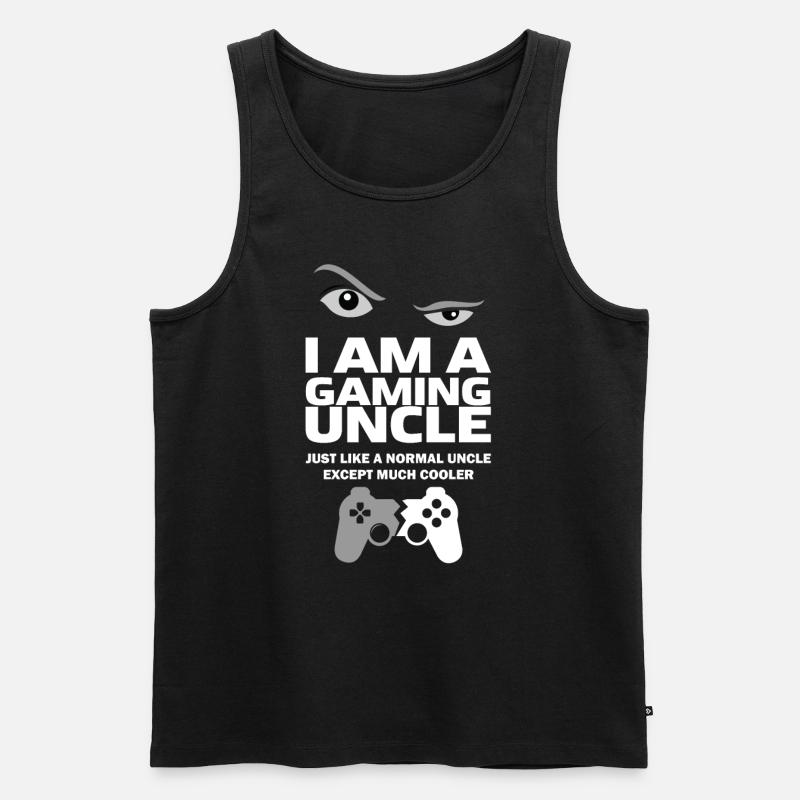 Gaming Onkel - Männer Premium Bio Tank Top - Schwarz