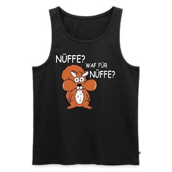 Nüffe - Männer Premium Bio Tank Top - Schwarz - Vorne - Michal (187cm)
