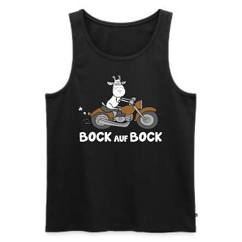 Bock auf Bock - Männer Premium Bio Tank Top - Schwarz - Vorne - Michal (187cm)