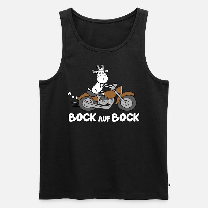 Bock auf Bock - Männer Premium Bio Tank Top - Schwarz