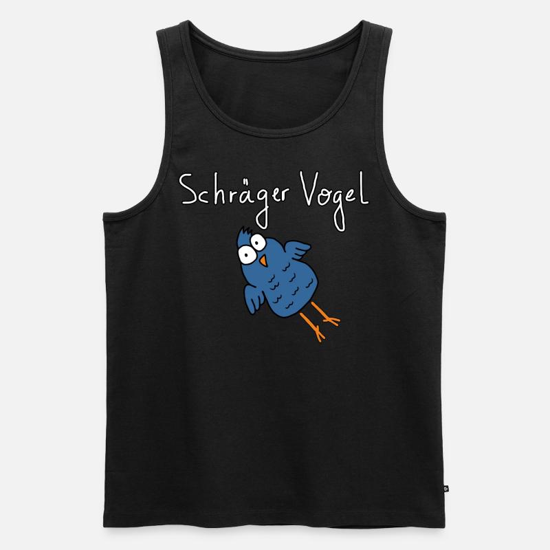 Schräger Vogel - Männer Premium Bio Tank Top - Schwarz