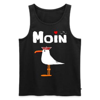 Moin Home Coastal Child Seagull Anchor Gifts Port - Men's Premium Organic Tank Top - black - Front - Michal (187cm)