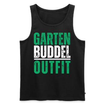 Garten Buddel Outfit Buddeln Garteln Sommer Lustig - Männer Premium Bio Tank Top - Schwarz - Vorne - Michal (187cm)