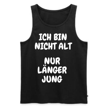 Ich bin nicht Alt nur länger Jung Lustig Geschenk - Männer Premium Bio Tank Top - Schwarz - Vorne - Michal (187cm)