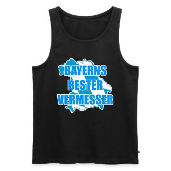 Gut Besser Vermesser Vermessungsingenieur Spruch - Männer Premium Bio Tank Top - Schwarz - Vorne - Michal (187cm)