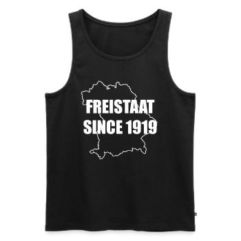 Freistaat Bayern Bayer bayrisch bayerisch Spruch - Männer Premium Bio Tank Top - Schwarz - Vorne - Michal (187cm)