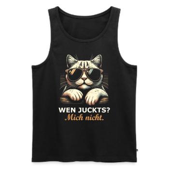 Fun Spruch - Männer Premium Bio Tank Top - Schwarz - Vorne - Michal (187cm)