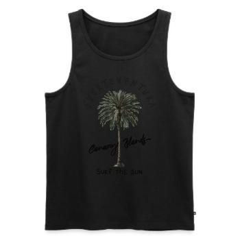Fuerteventura Îles Canaries Surf The Sun - Débardeur bio Premium Homme - noir - Devant - Michal (187cm)