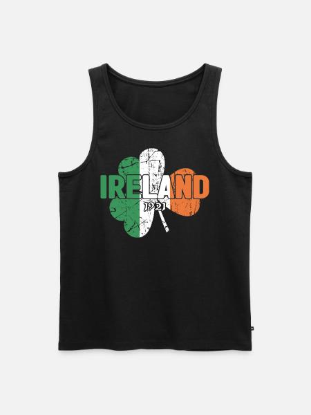 Ireland - Männer Premium Bio Tank Top - Schwarz