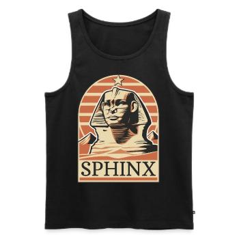 Sphinx - Men's Premium Organic Tank Top - black - Front - AI Model Male 178 light (178cm)