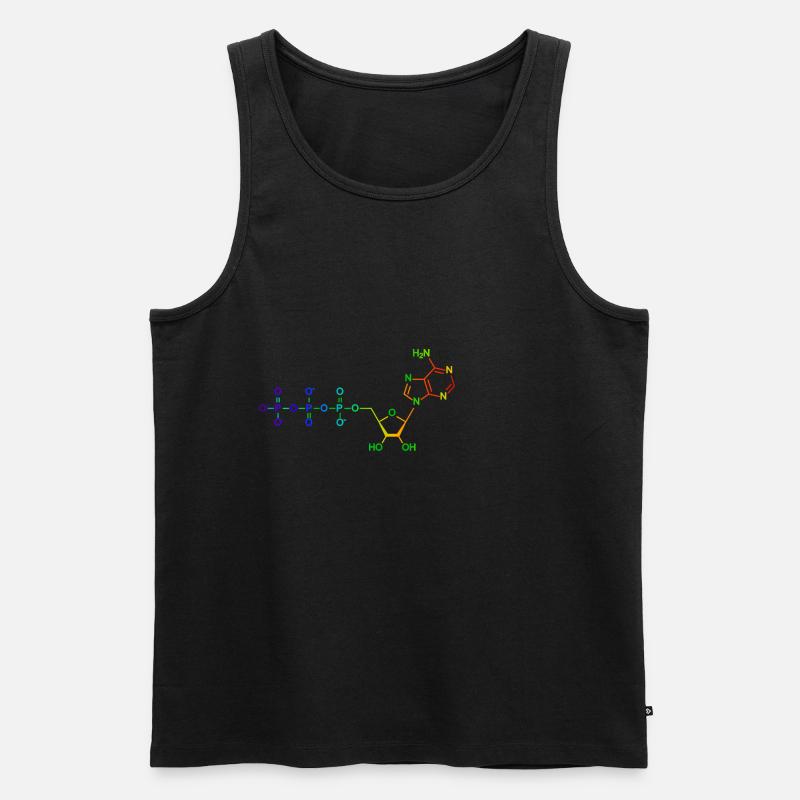 Adenosintriphosphat - ATP - Regenbogen - Männer Premium Bio Tank Top - undefined