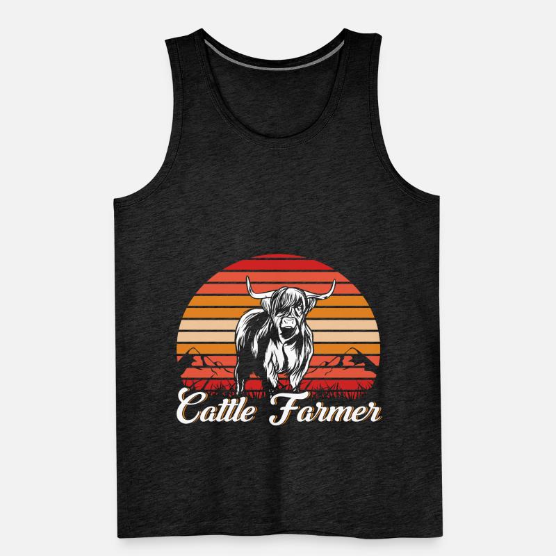 Élevage de moutons Élevage Élevage Mouton Cadeau Débardeur bio Premium Homme