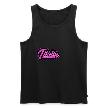Tillidine - drug - Analgésiques - Débardeur bio Premium Homme - noir - Devant - AI Model Male 178 light (178cm)