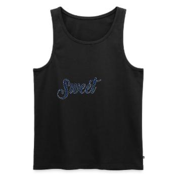 Sweet heartfelt gift gift idea - Men's Premium Organic Tank Top - black - Front - AI Model Male 178 light (178cm)