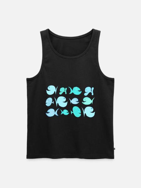 Fische, Südsee, Meer, maritim, Mittelmeer Kroatien - Männer Premium Bio Tank Top - Schwarz