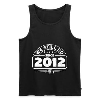 Married couple 10th anniversary Married Gift - Men's Premium Organic Tank Top - black - Front - Michal (187cm)